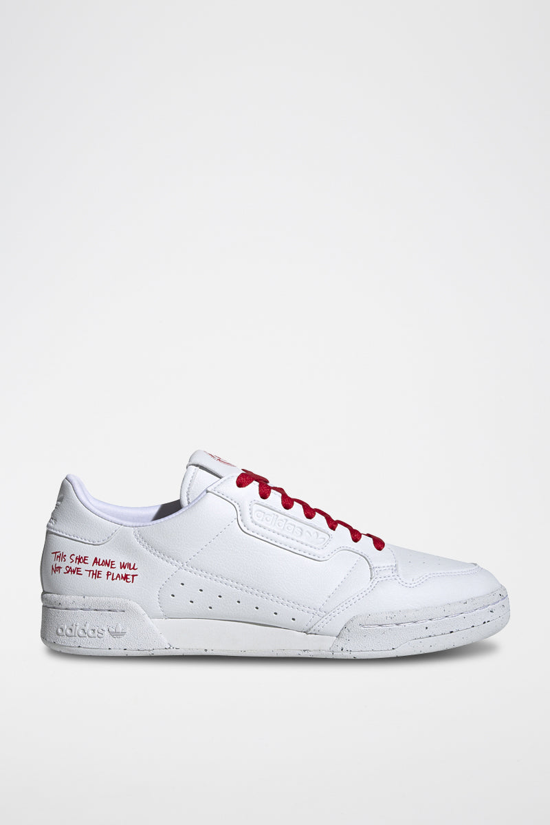 Zapatillas Continental 80 Veganas Blancas Y Rojas