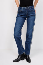 Jean Droit En Coton Biologique Condor Bleu Foncé