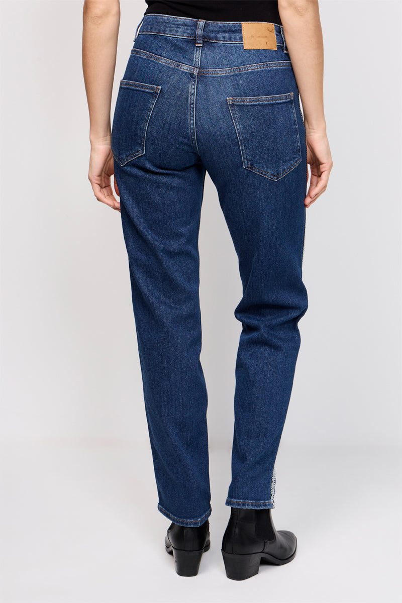 Jean Droit En Coton Biologique Condor Bleu Foncé