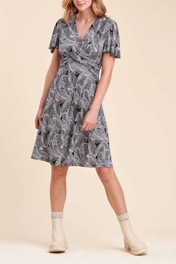 La Fée Maraboutée - Pirou Black and White Straight Dress