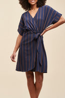 Robe Portefeuille Poseto Bleu Marine