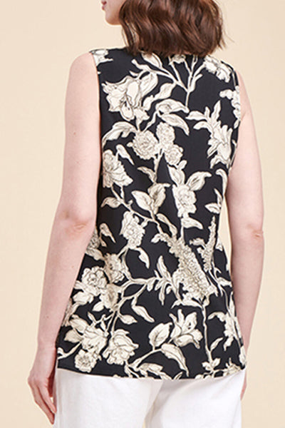 Blouse Lucinda Noir Et Écru