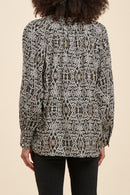 Blouse Pandi Noir Et Écru