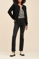 Blouse Pandi Noir Et Écru