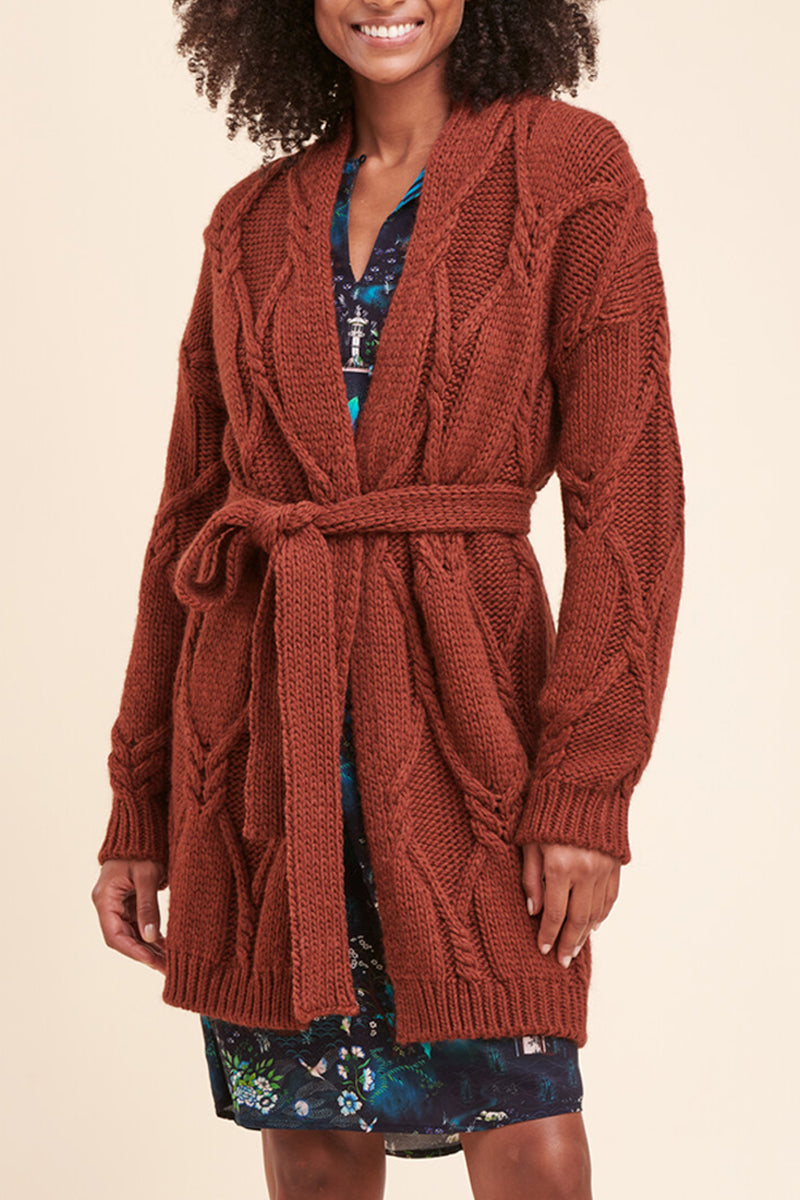 Gilet Long Renal Marron