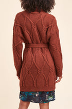 Gilet Long Renal Marron