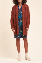Gilet Long Renal Marron