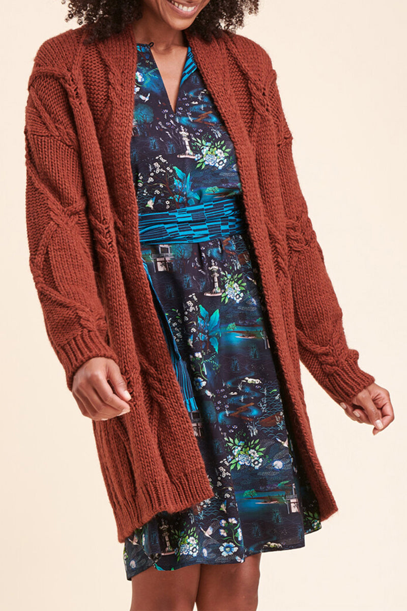 Gilet Long Renal Marron