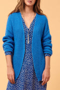 Cárdigan de alpaca Chaima azul