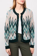 Gilet Ridan Vert Et Beige