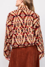 Rango Jacket Beige And Red