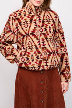 Rango Jacket Beige And Red