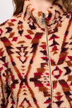 Rango Jacket Beige And Red