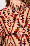 Veste Rango Beige Et Rouge