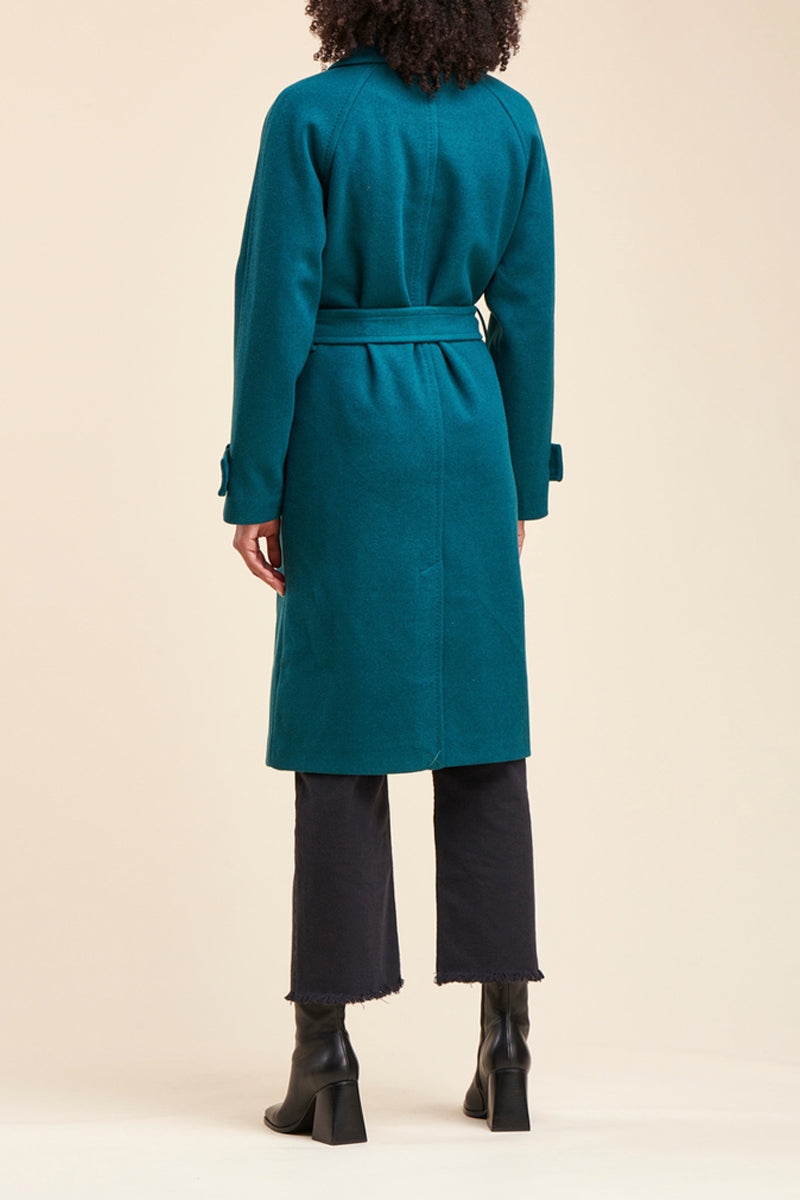 Manteau Raspail Bleu Pétrole