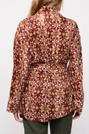 Veste Rera Beige Et Bordeaux