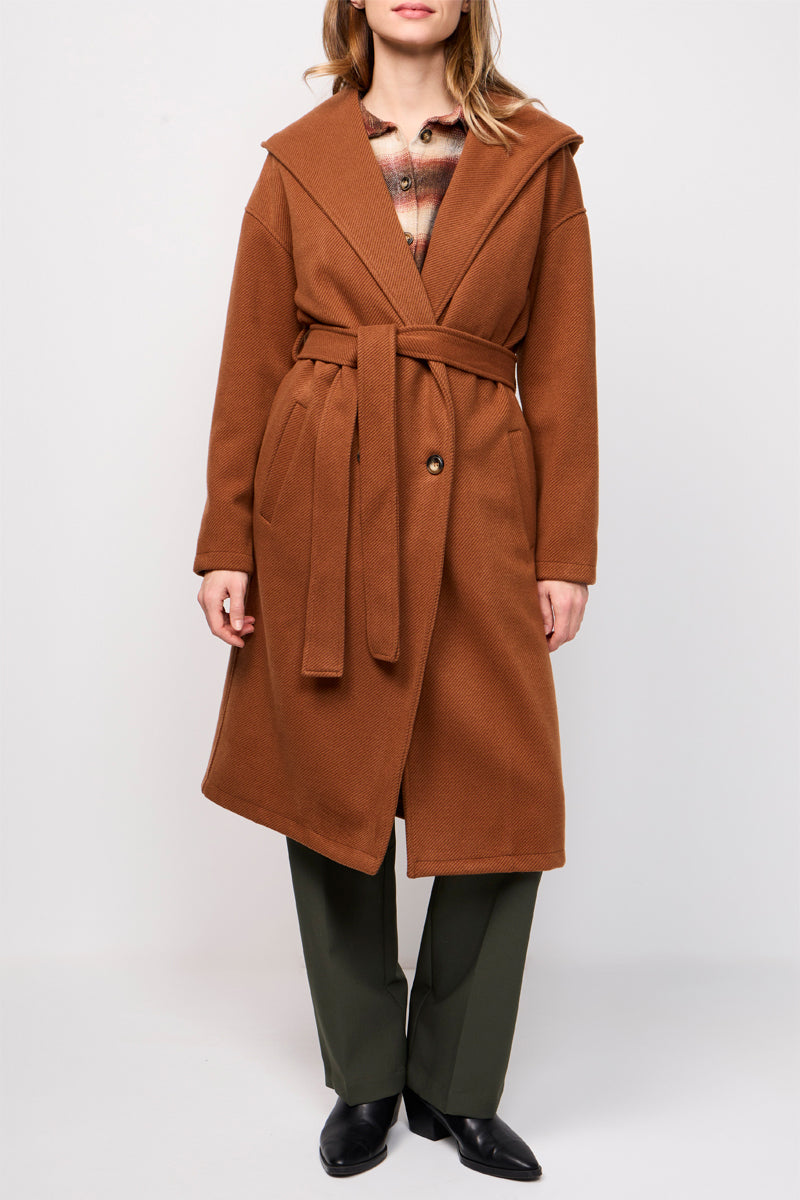 Manteau À Capuche Riquet Camel