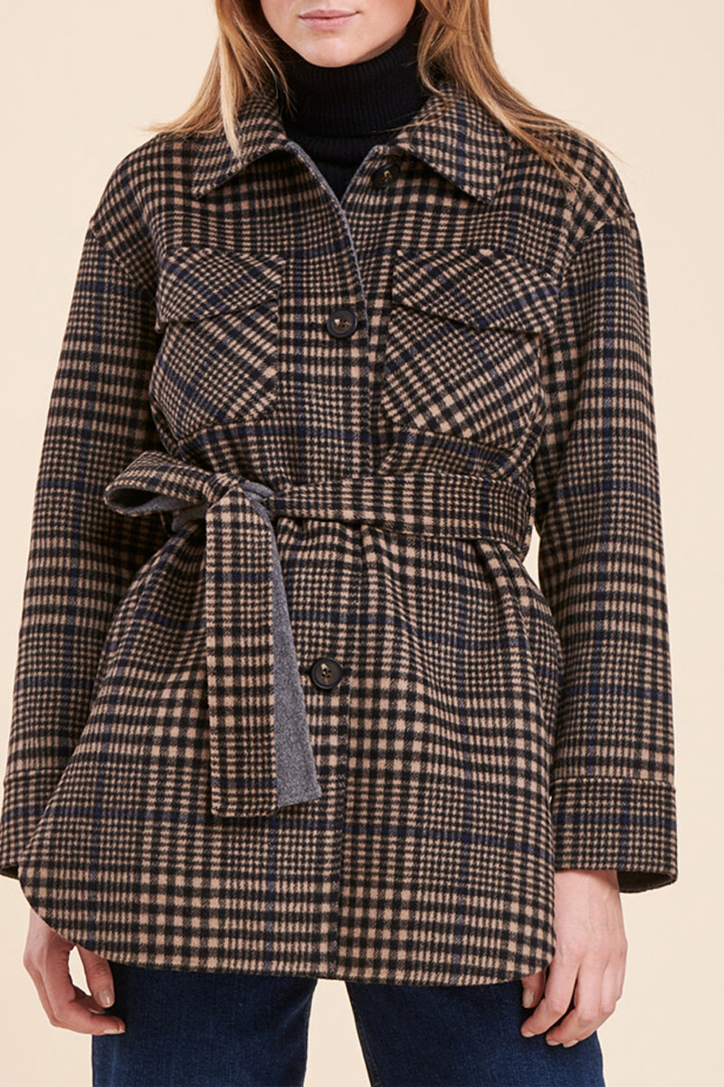 Chaqueta de Lana Rofi Marrón