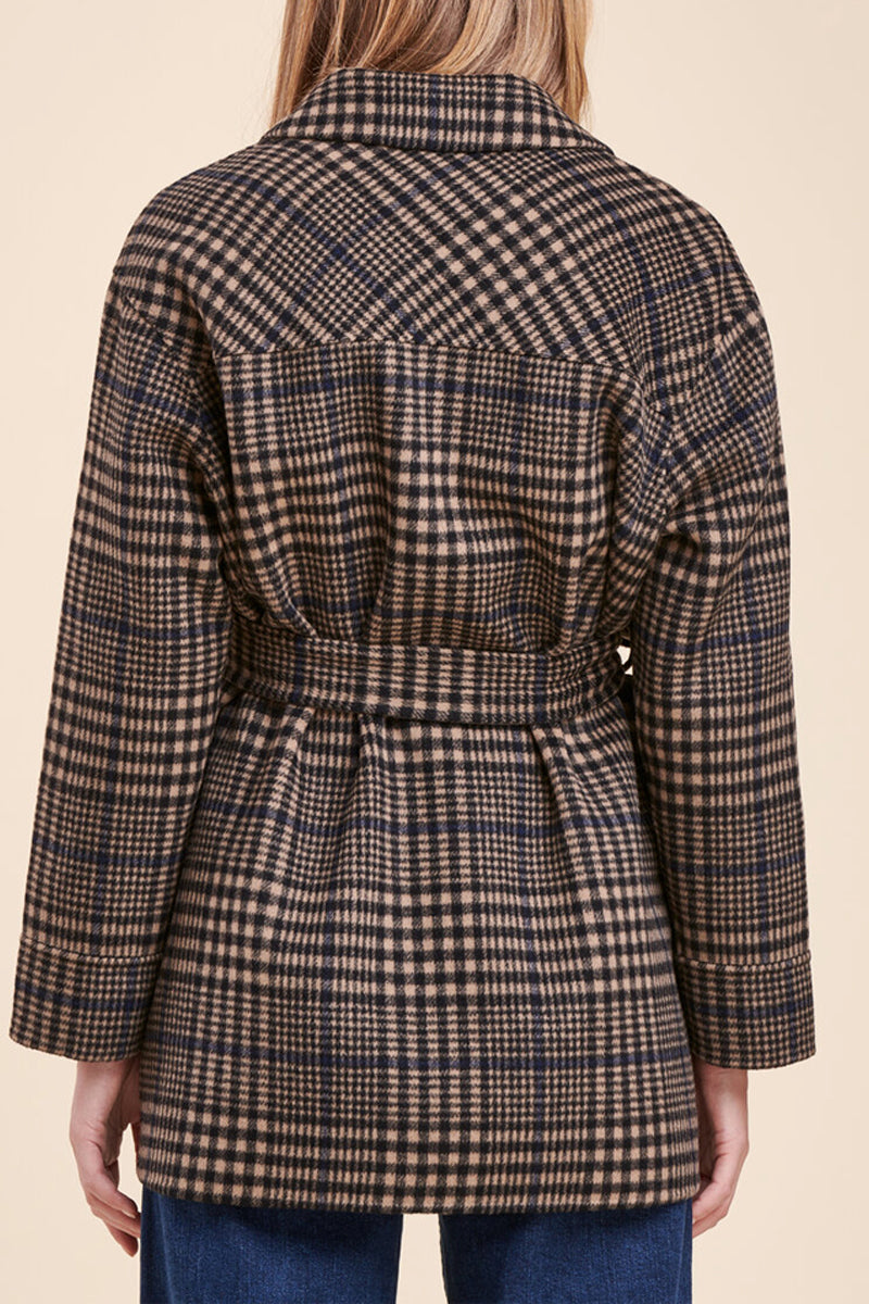 Chaqueta de Lana Rofi Marrón