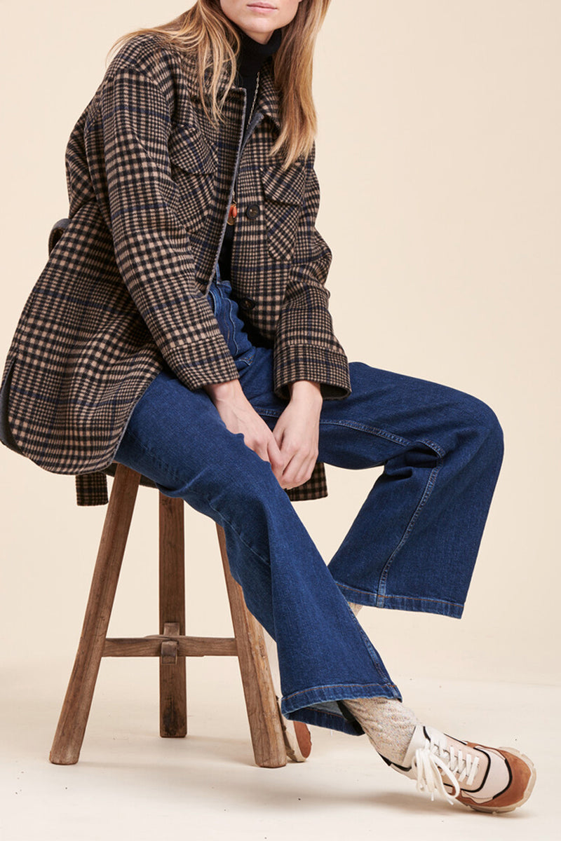 Chaqueta de Lana Rofi Marrón