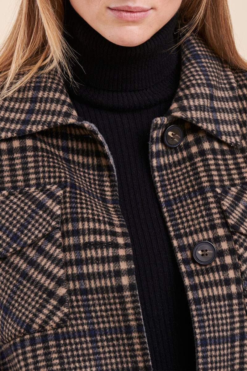 Chaqueta de Lana Rofi Marrón