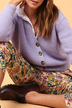 Chaleco De Mohair Cory Malva