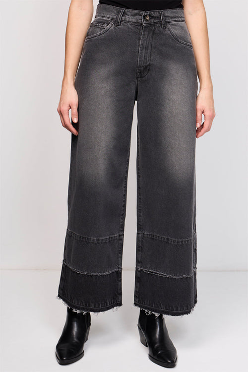 Wide Legs Roselio Jeans Gray