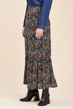 La Fée Maraboutée - Cima High-Waist Long Skirt Black