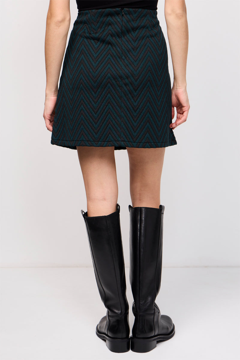 Falda Trapecio Rifou Negro