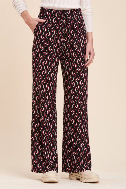 Bacchia High Waisted Palazzo Pants - Black