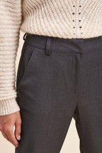 Billy Anthracite Marl High-Waist Chino
