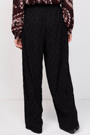 Purina Pantalones Palazzo Negro