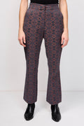 Rave Blue and Orange Flare Trousers
