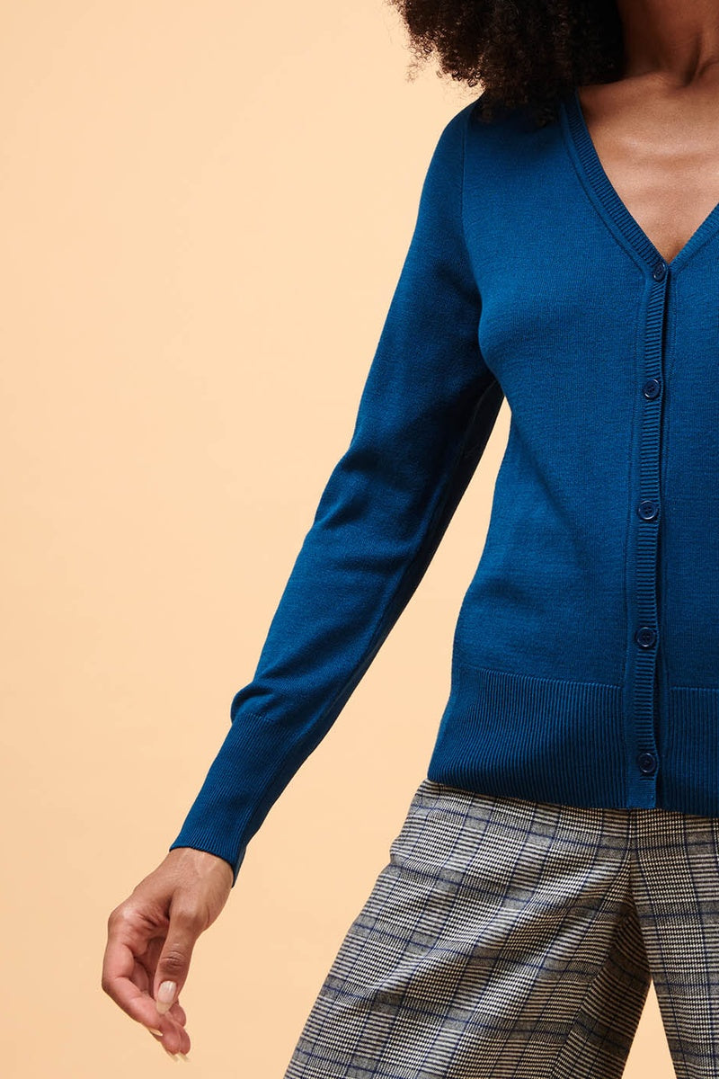Monza Petrol Blue Waistcoat