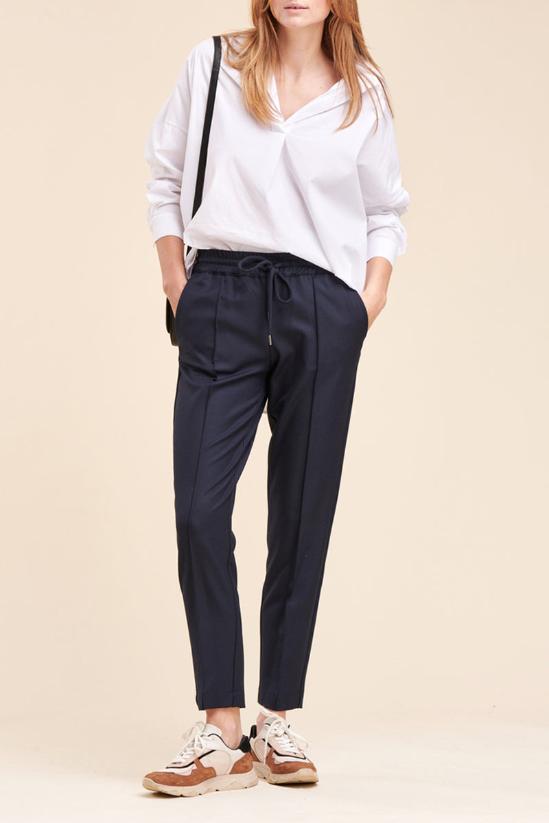 Pantalon Carotte Risar Bleu Marine