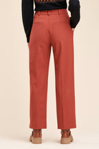 Chino Talle Alto Ryobi Rojo Ladrillo