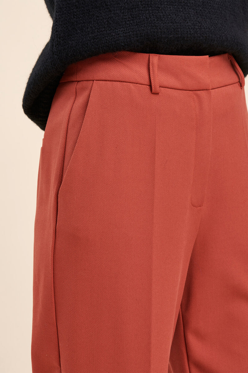 Chino Talle Alto Ryobi Rojo Ladrillo