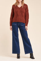 Pull Rugby Marron