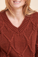 Pull Rugby Marron