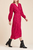 Cadaloa Fuchsia Wrap Dress