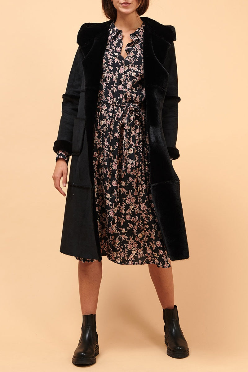 Manteau À Capuche Carcan Noir