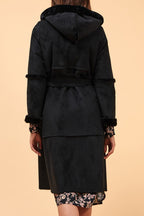 Manteau À Capuche Carcan Noir