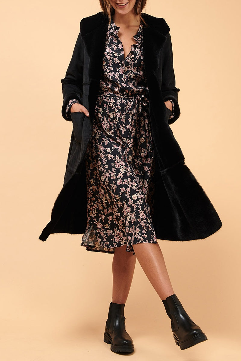 Manteau À Capuche Carcan Noir