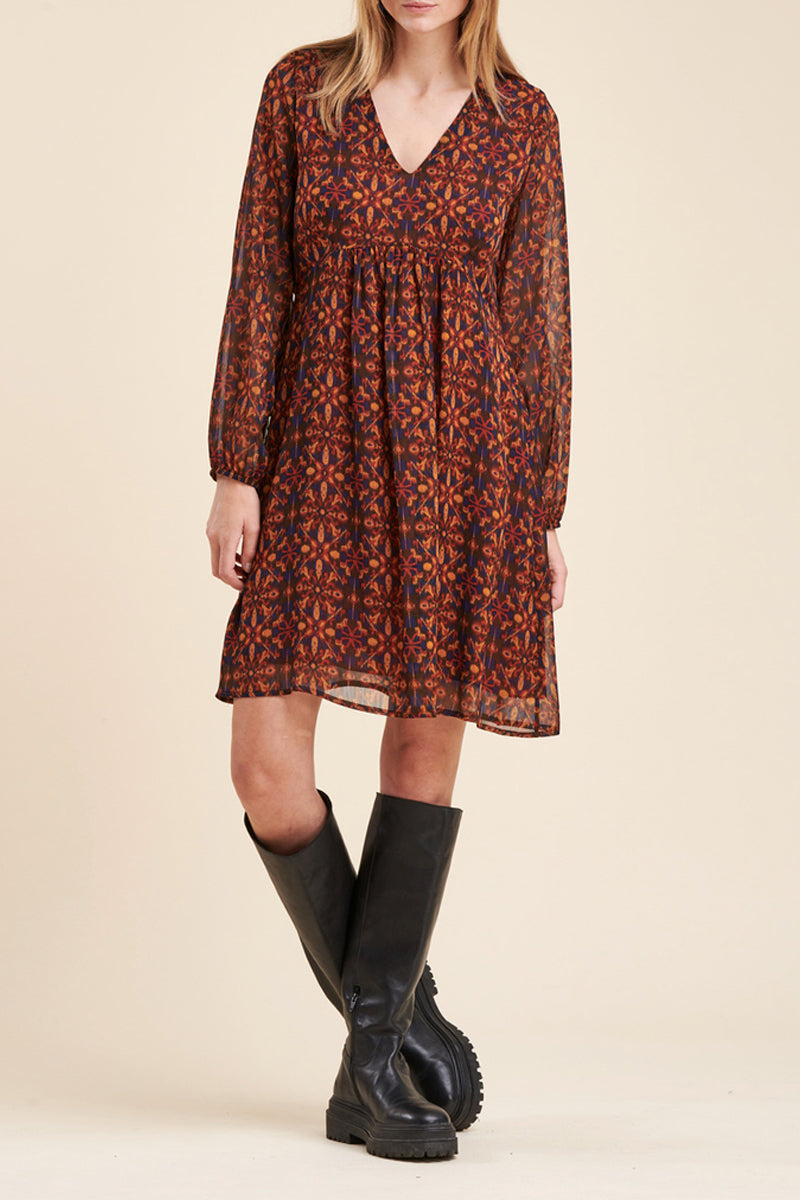 Robe Patineuse Capia Marron