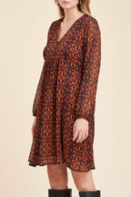 La Fée Maraboutée - Vestido Patinador Capia Marrón