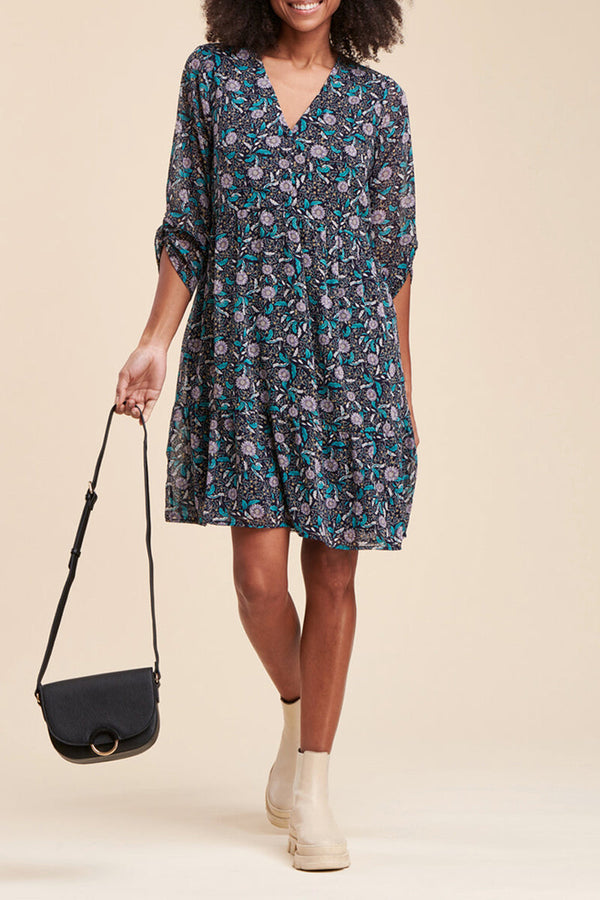 La Fée Maraboutée - Robe Patineuse Carta Bleu Marine