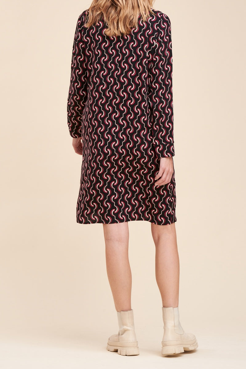 La Fée Maraboutée - Vestido Recto Payant Negro