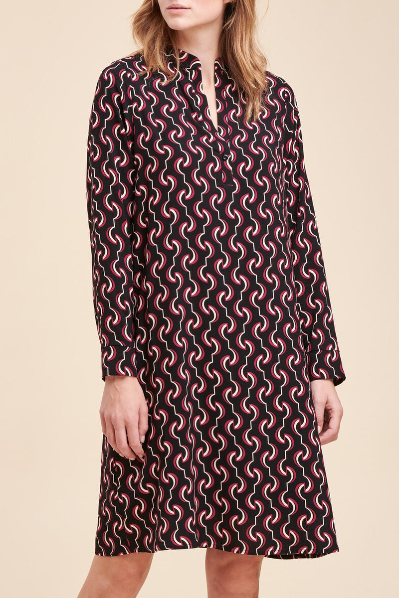 La Fée Maraboutée - Vestido Recto Payant Negro