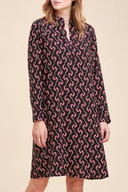 La Fée Maraboutée - Vestido Recto Payant Negro