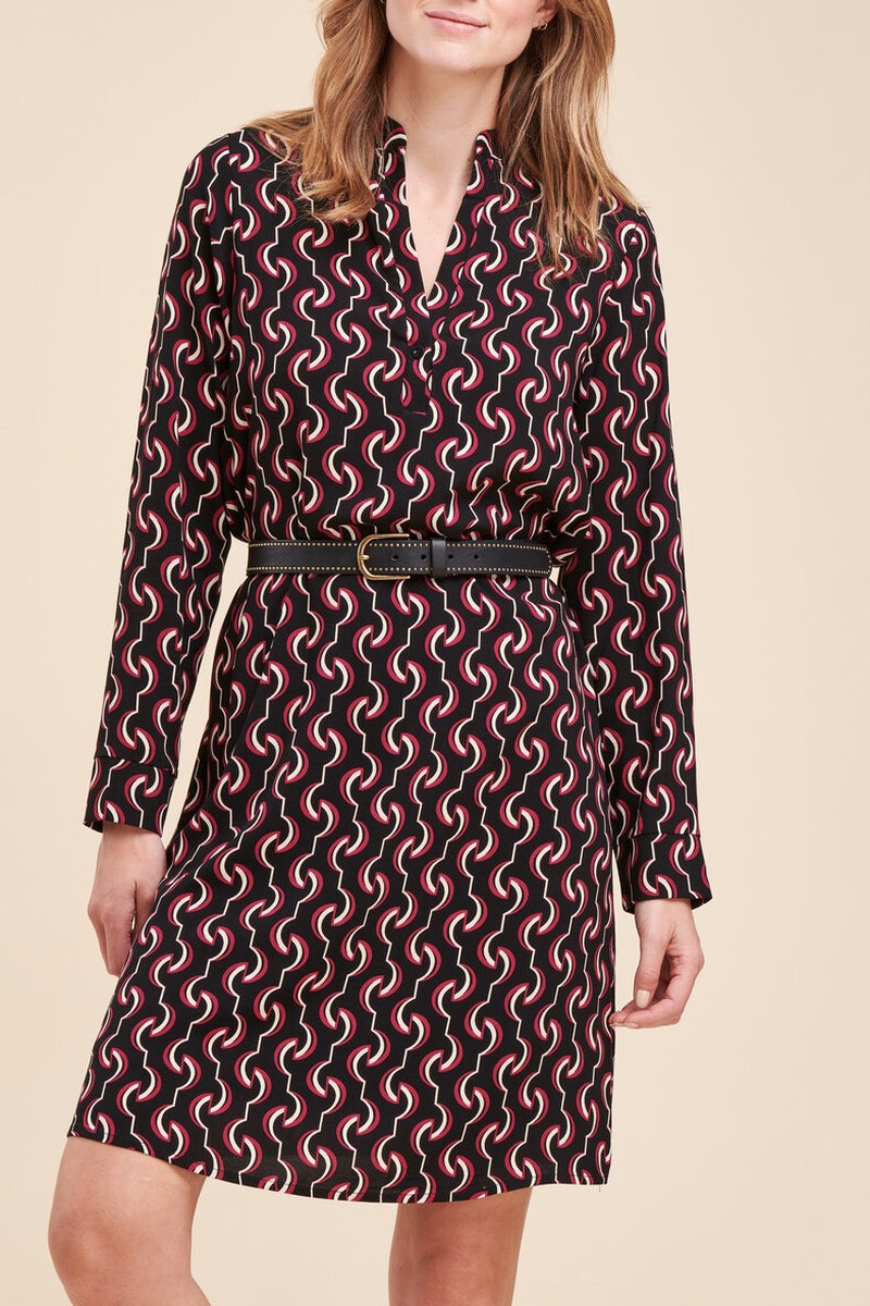 La Fée Maraboutée - Vestido Recto Payant Negro